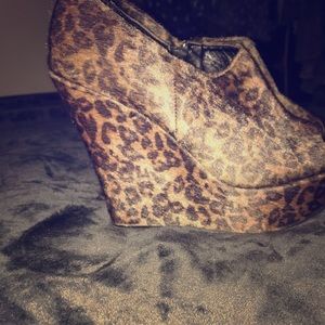 Cheetah Print wedges
